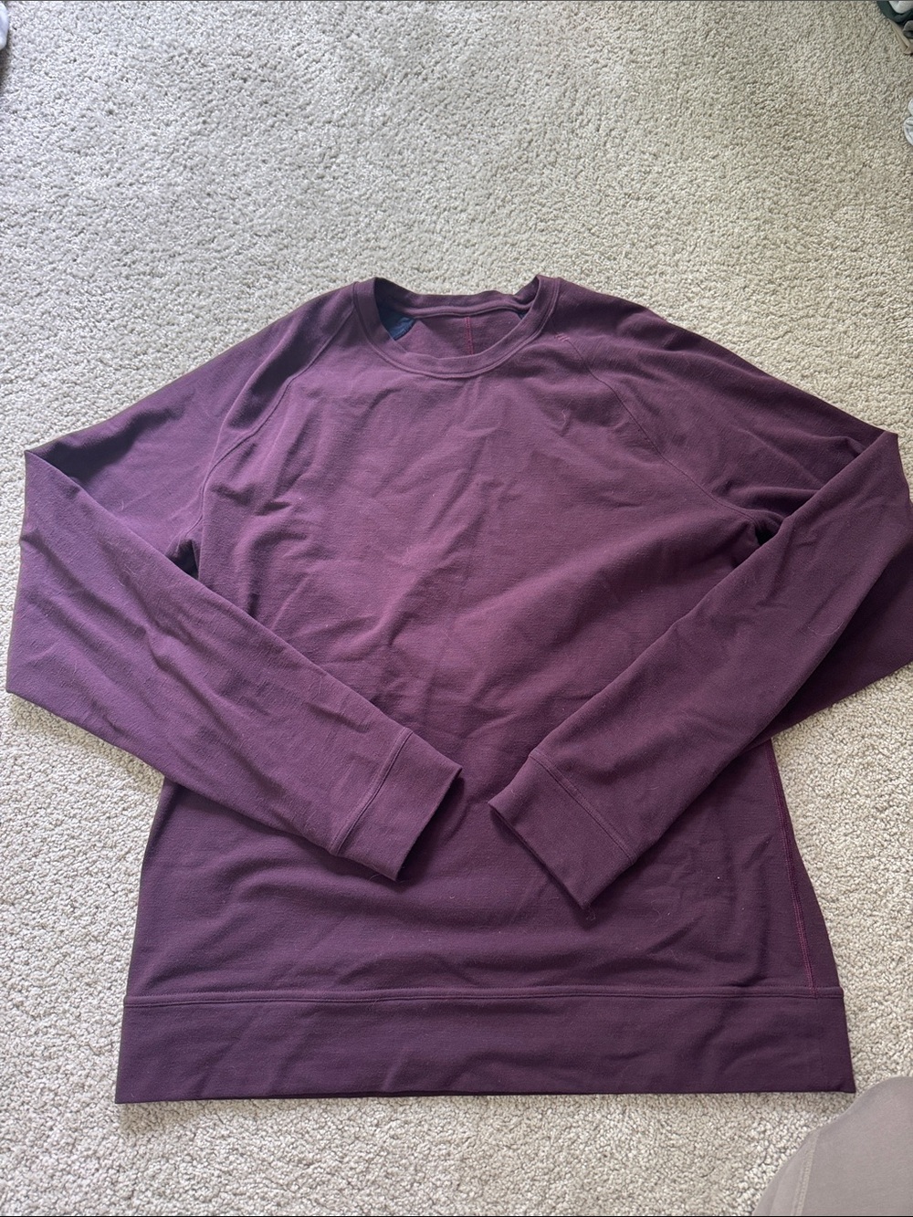 LULULEMON Maroon Long Sleeve Thermal Top L